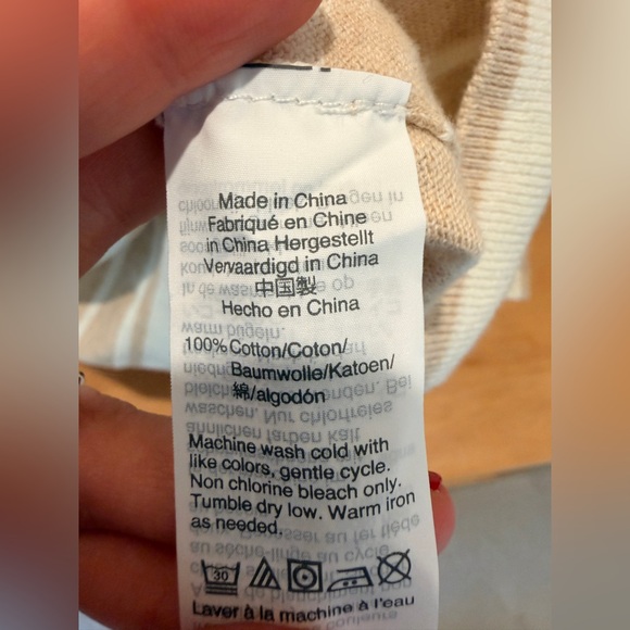 J.Crew Womens S Peyton Striped Crewneck Sweater 100% Cotton Natural Fibers NWT - Picture 4 of 6